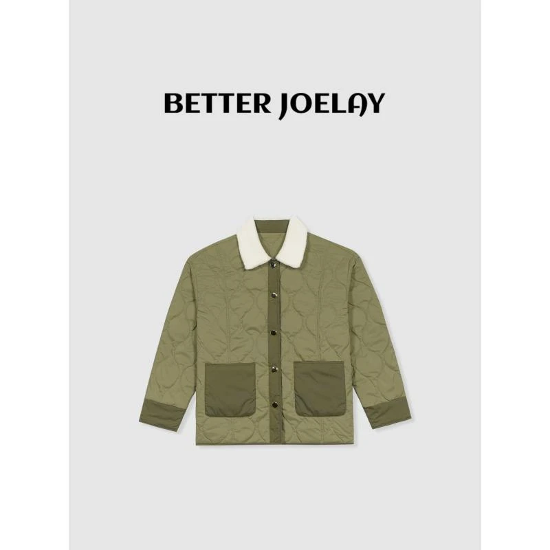 BETTER JOELAY -【浸染山林】高端菱格外套棉服时尚百搭休闲Z0591