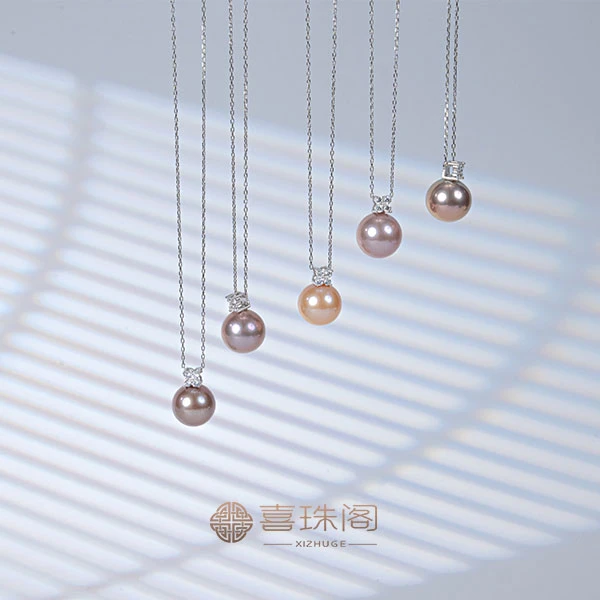 【喜喜凡】S925银淡水紫珠吊坠12MM左右多样性发货只发1件