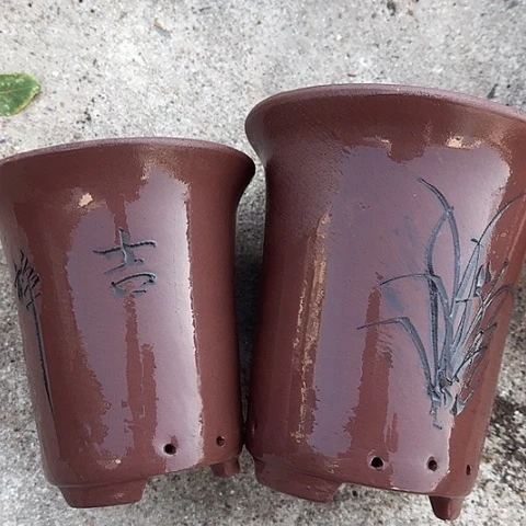 紫砂宜兴紫砂花盆兰花盆2