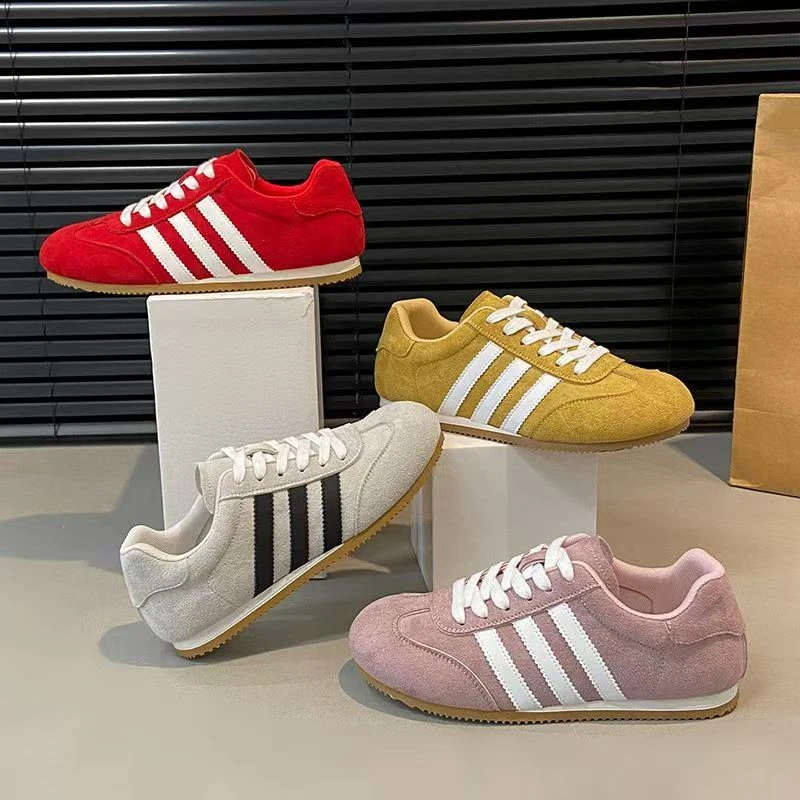 真皮复古阿甘鞋女2025春夏季新款时尚休闲百搭软底低帮透气德训鞋