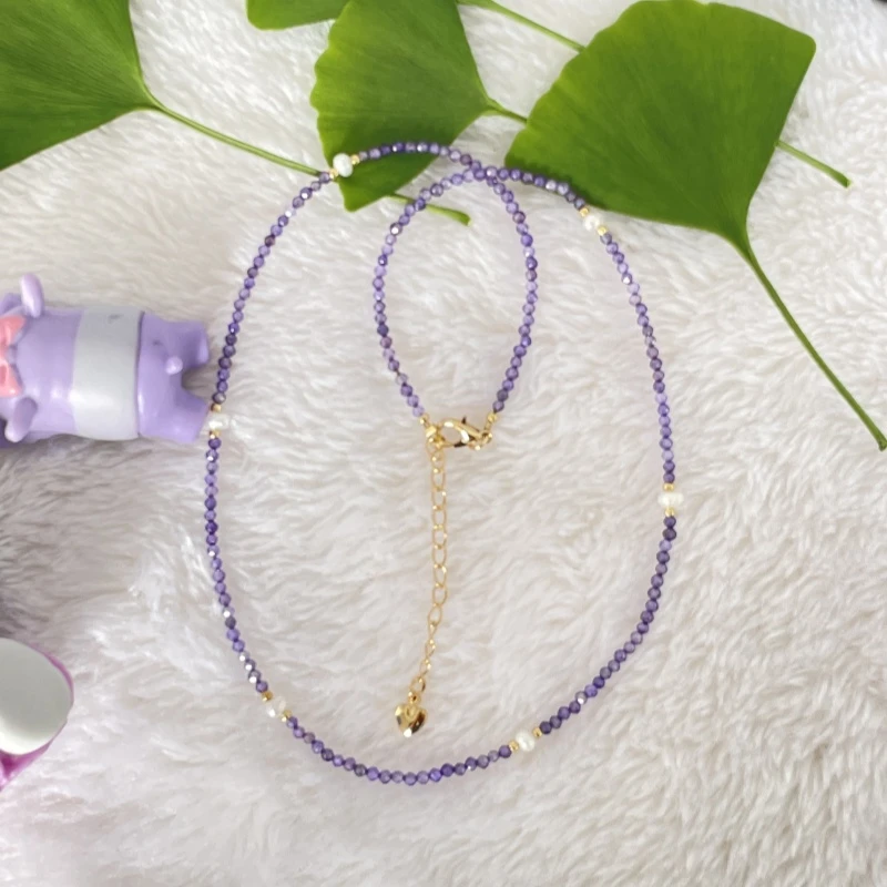 K0316  梵星Fansing ★【2mm紫水晶40+5cm】春夏款 DIY油画万能扣