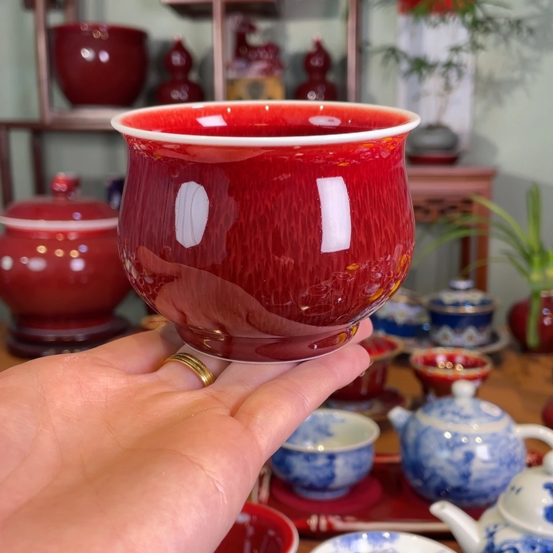 顺***然清欢雅玩原矿郎红福利大福桶杯