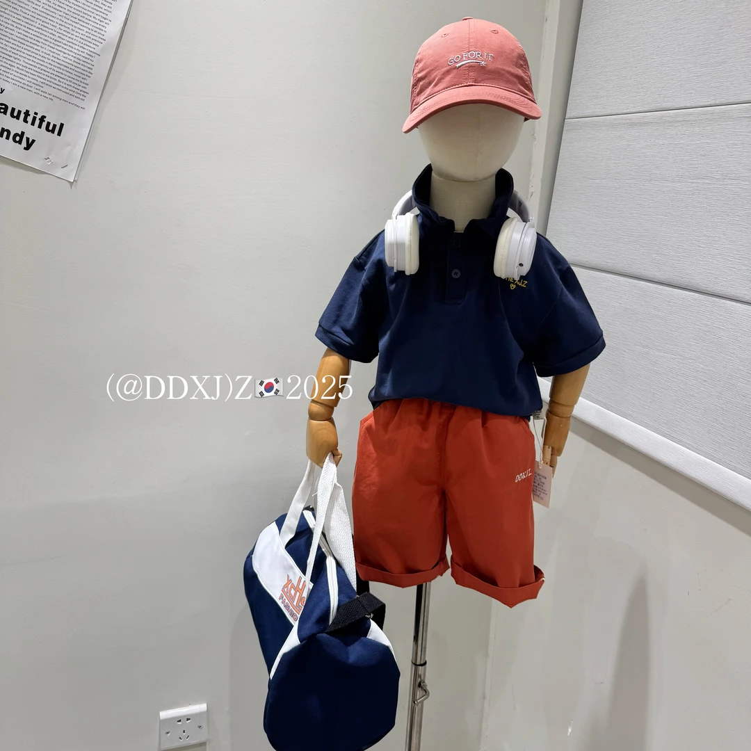 【捡漏】夏季无性别穿搭原创设计深色POLO衫休闲短袖T恤25068