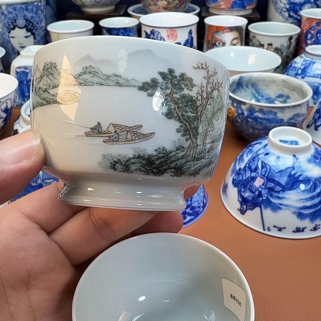 宇***石景德镇全手工手绘陶瓷