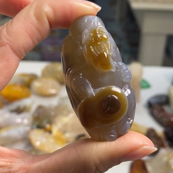 玛瑙/玉髓吊坠(不含链)未镶嵌