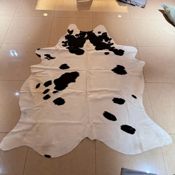 【本尼家】R162 245*210cm专拍牛皮地毯家用轻奢手工编织