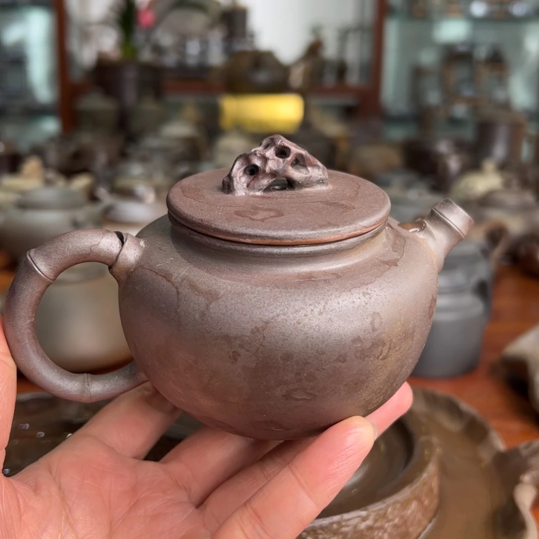 贵台龙窑柴烧茶壶A55
