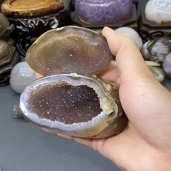 紫晶未镶嵌摆件聚宝盆