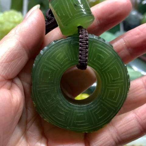 蛇纹石玉未镶嵌手把件