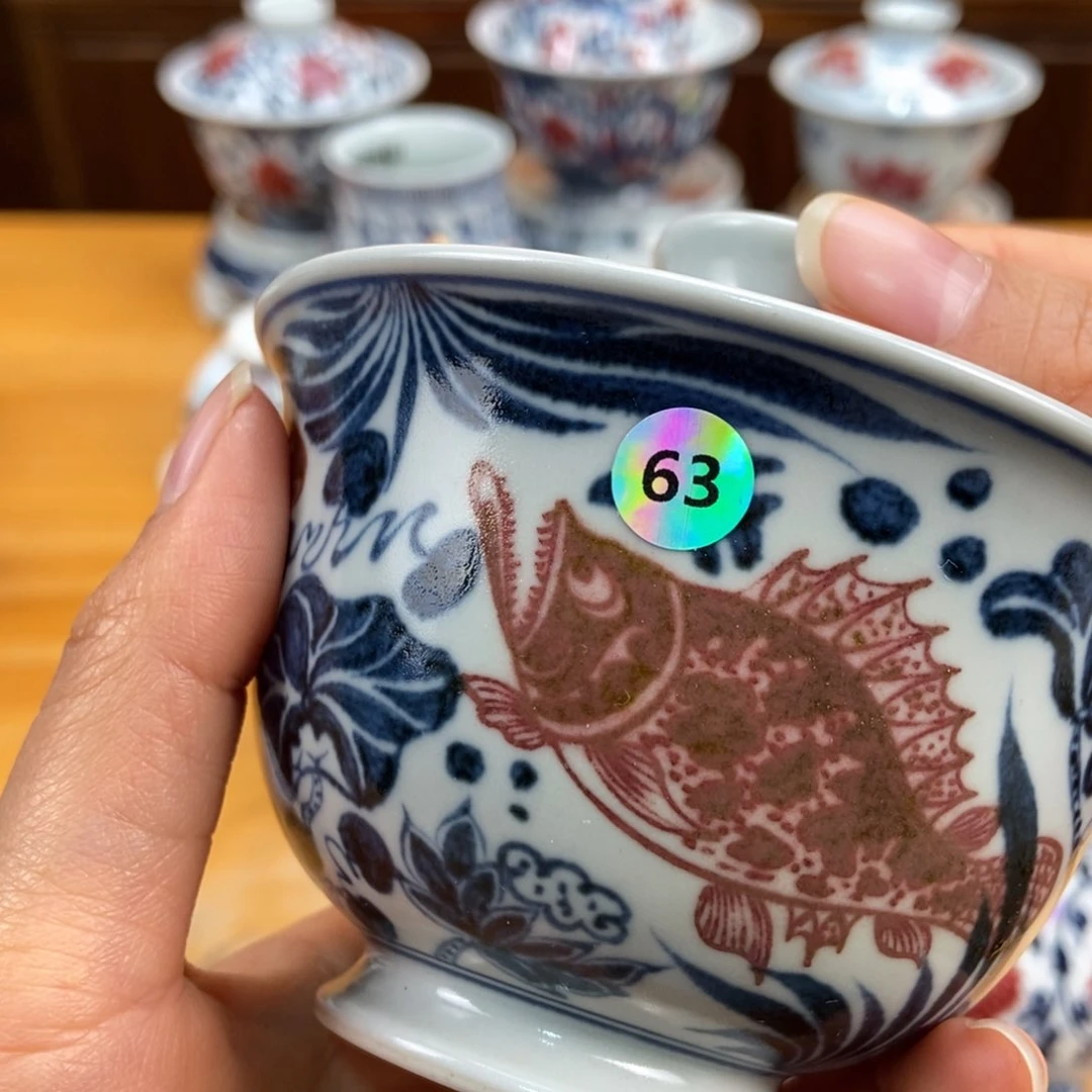 手绘现代茶具非古董