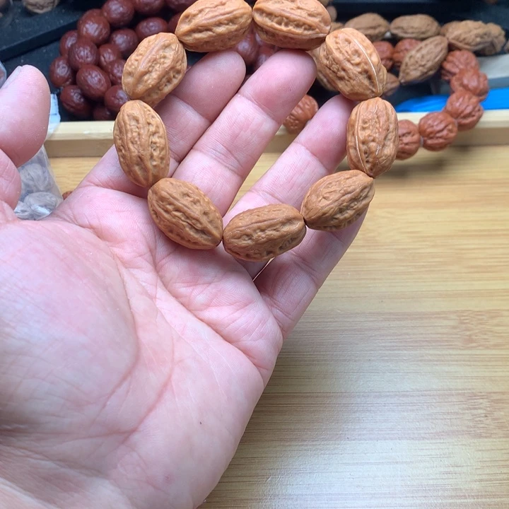 桃核吊坠真****己野生精品小核桃散籽