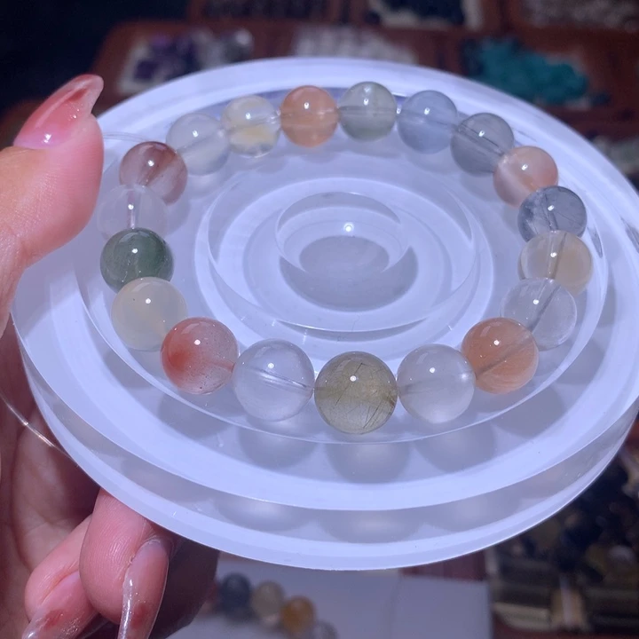 椒***酒紫晶珠宝半成品合金