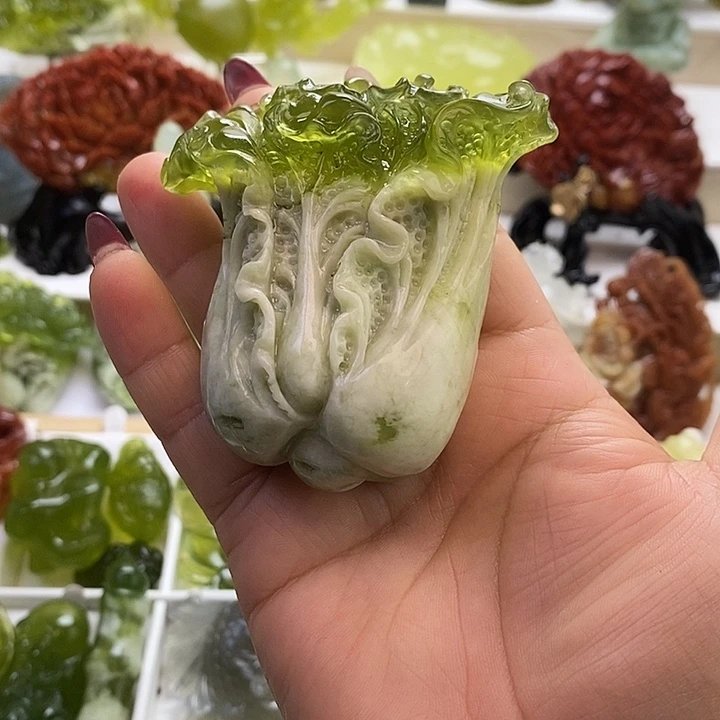 蛇纹石玉未镶嵌手把件