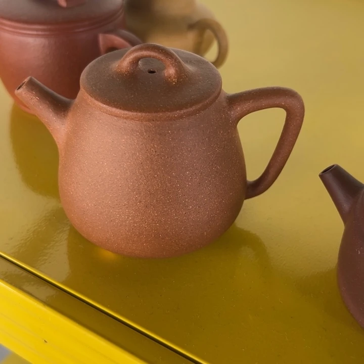 紫砂茶壶小高瓢160cc五彩