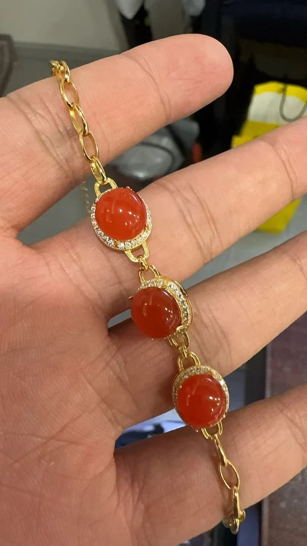 【原矿南红】保山南红原矿手链  Lnh250519-157