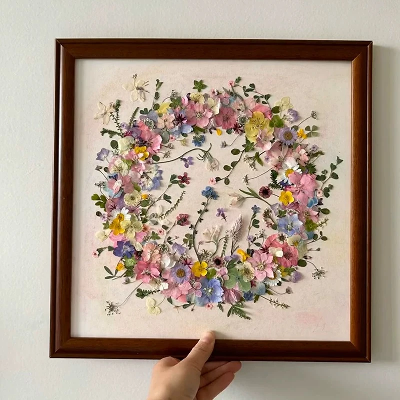 干花相框DIY压花画材料包含书签手工手作真花情侣生日礼物