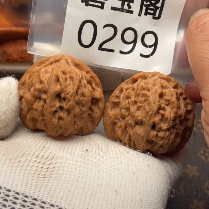 吊坠文玩核桃白狮子全品43