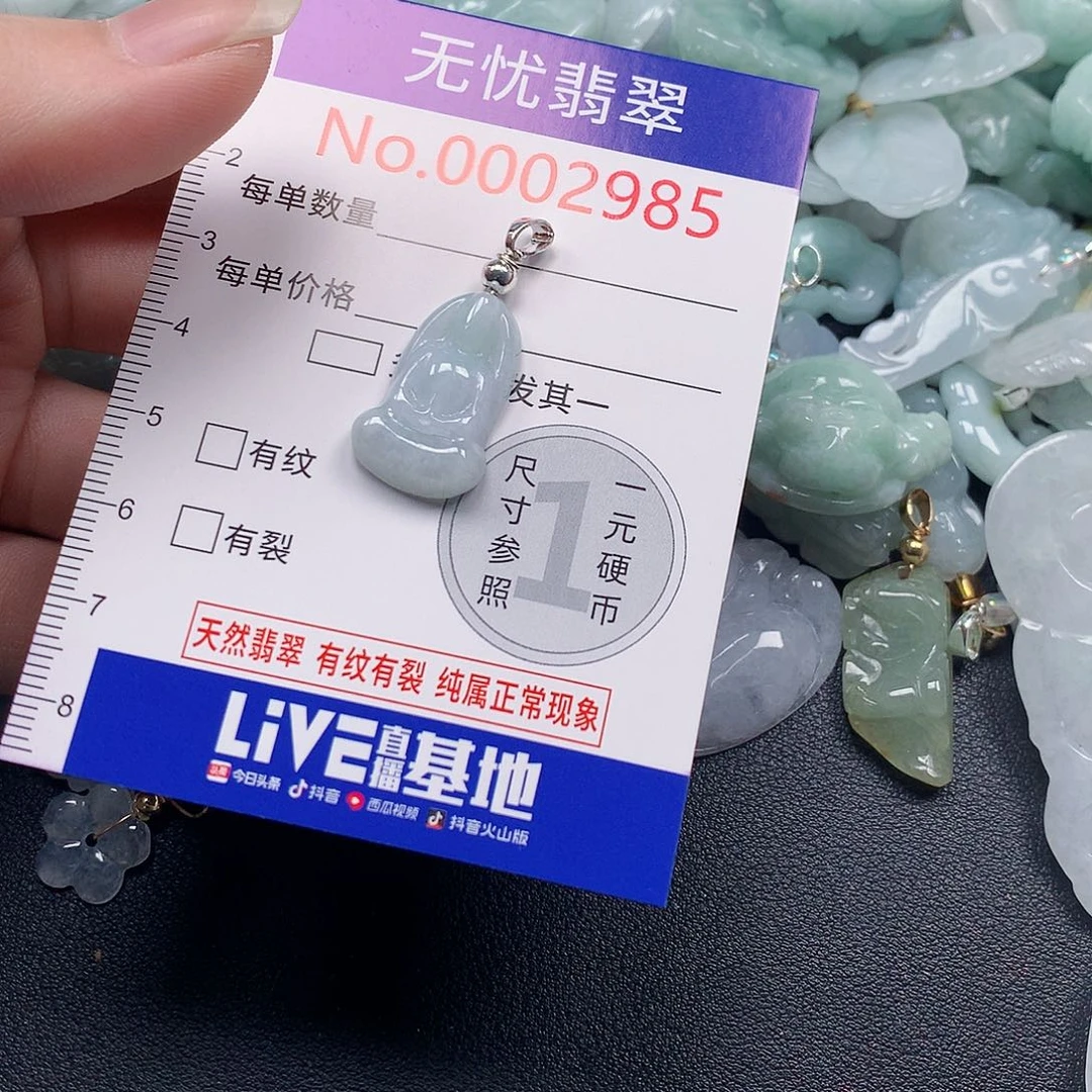 颈饰未镶嵌翡翠v