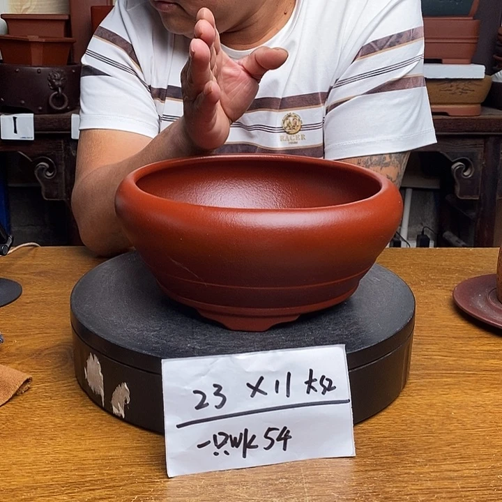 紫砂花盆货号一只WK54