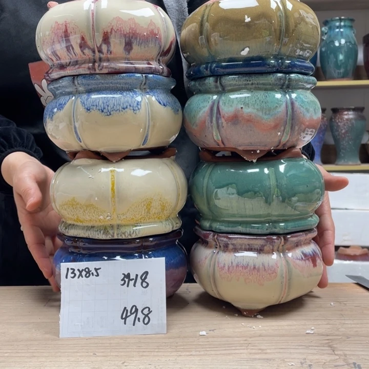 紫砂花盆多肉花盆微瑕18