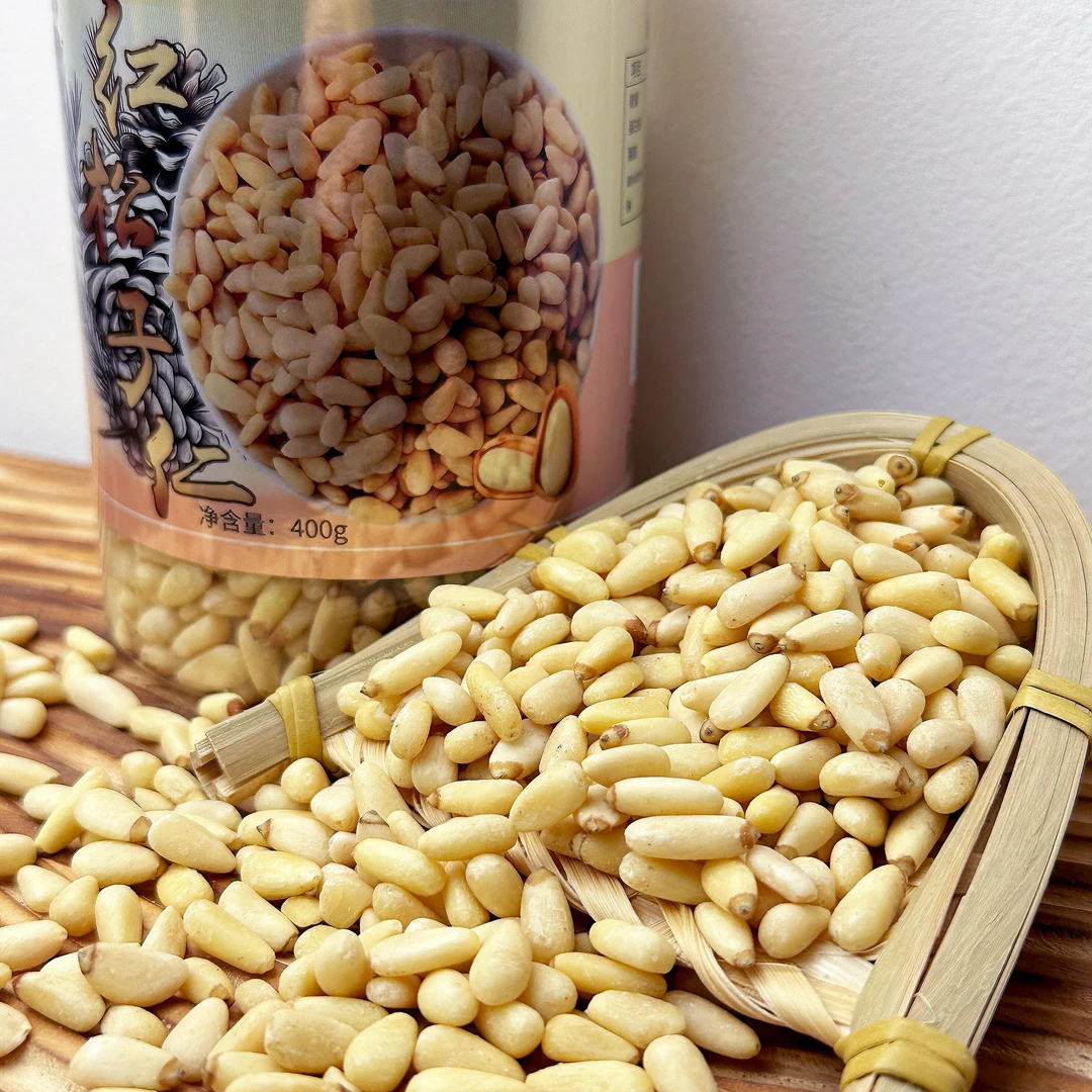2024年红松松子仁400g新剥皮松子仁原味坚果零食