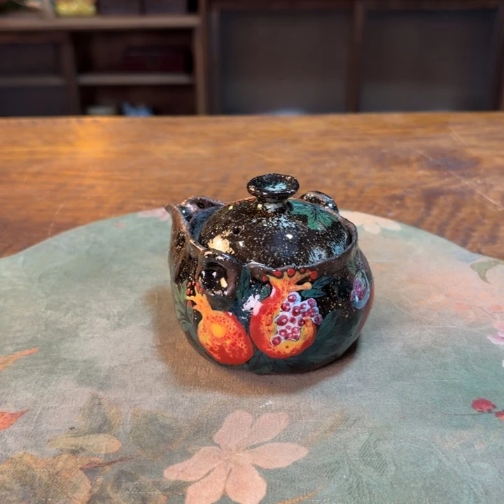 柴烧纯手工手绘陶瓷