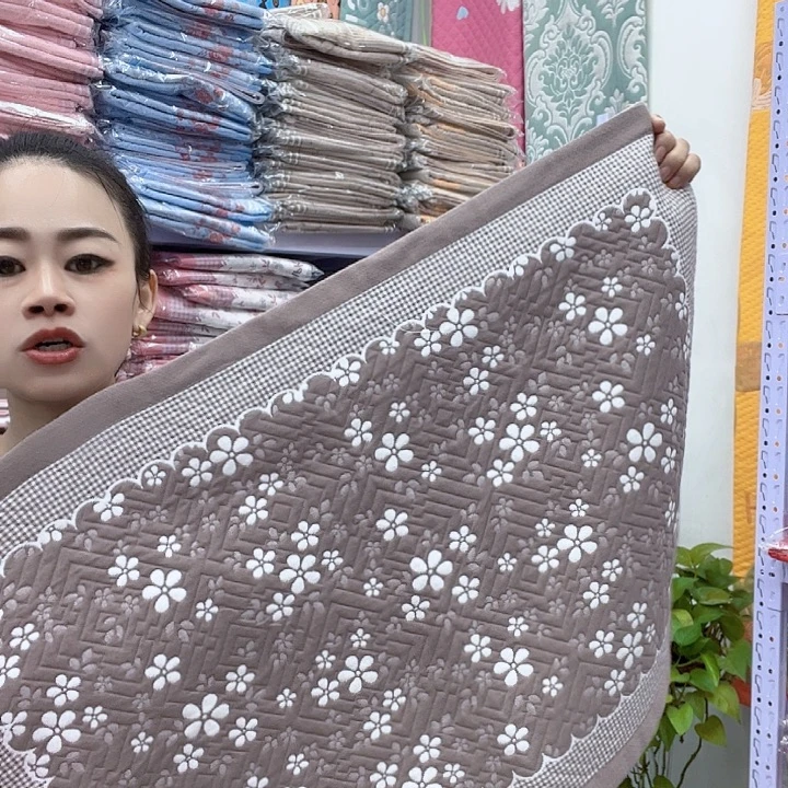 棉咖色雪花纯棉面料