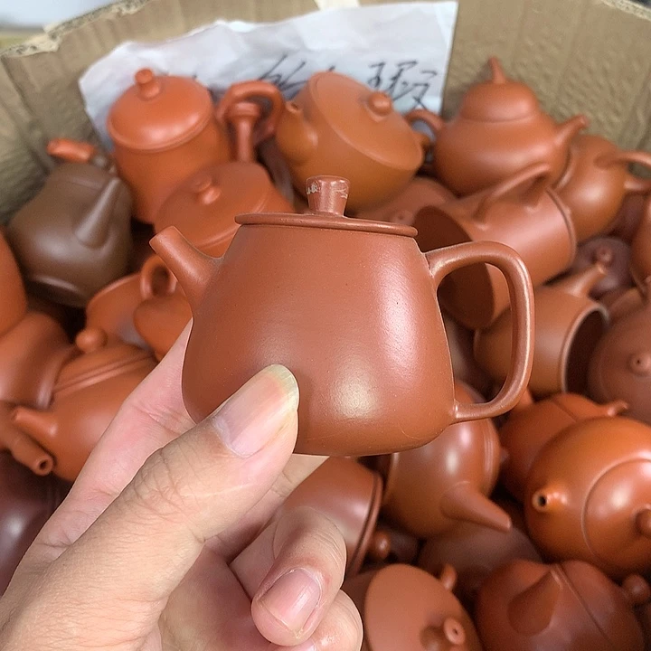 茶壶紫砂原矿朱泥茶具茶壶家用90