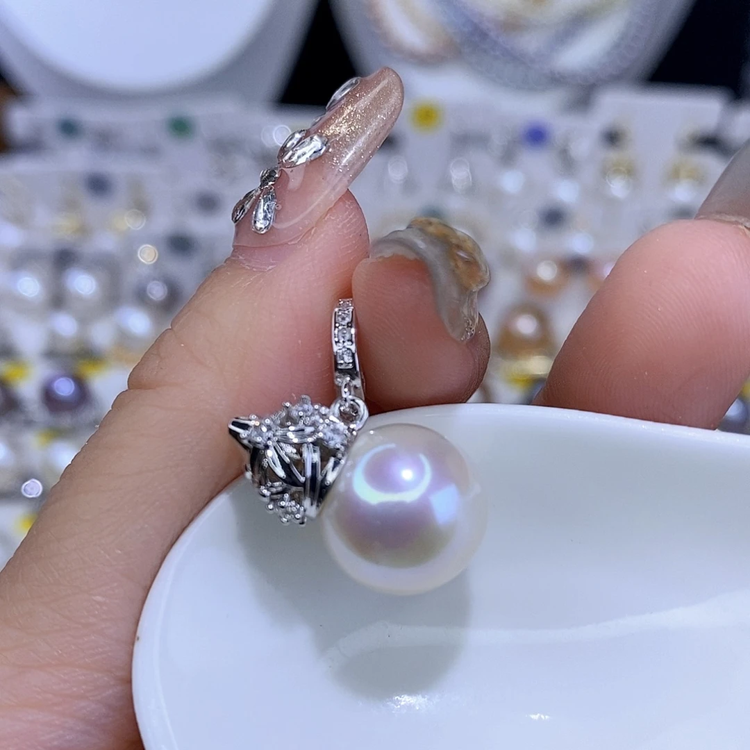 颈饰合金淡水珍珠
