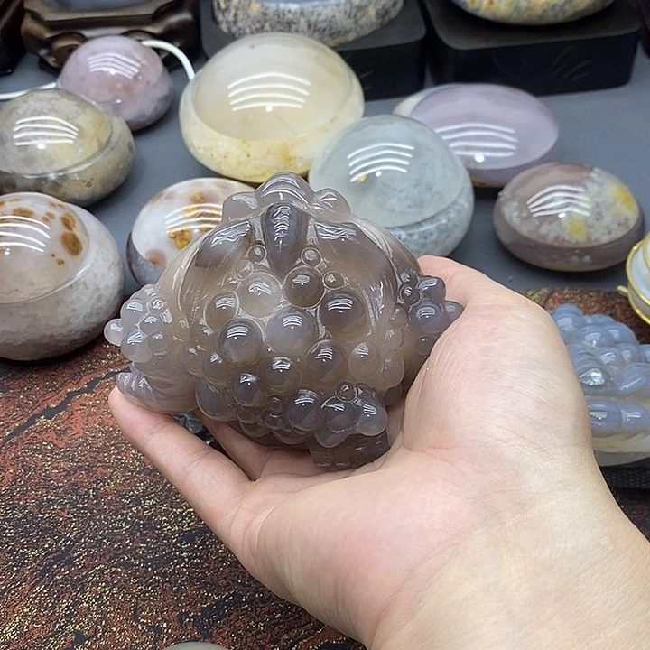 水晶摆件未镶嵌金蟾