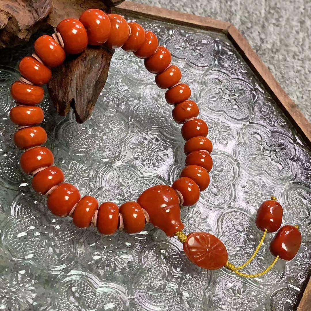 【鼎利源】南红四川瓦西精品时尚diy平安扣手持