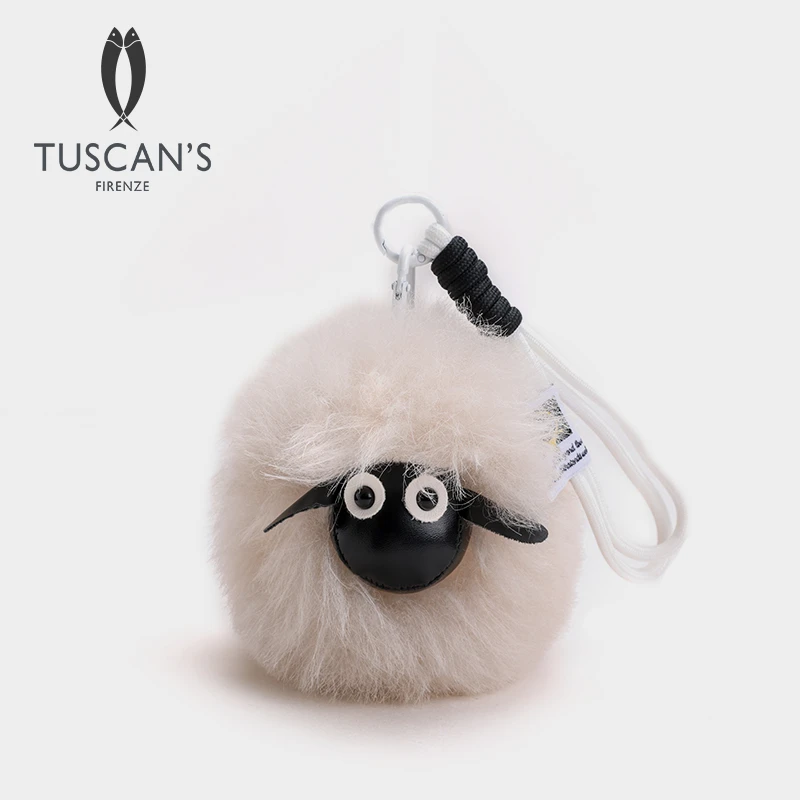 TUSCAN'S百搭可爱小羊挂件高级感毛绒包包配饰箱包挂饰时代双鱼