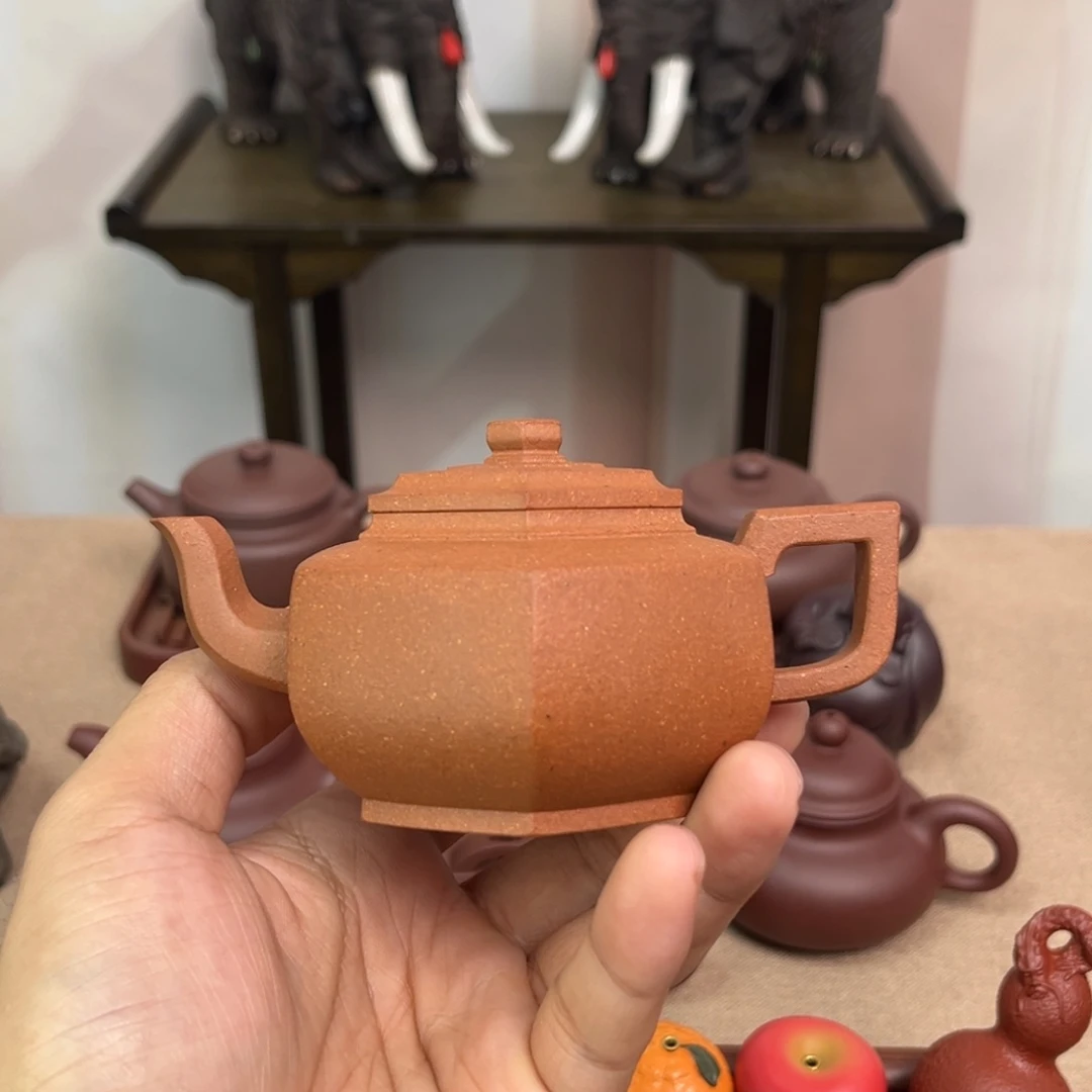 紫砂茶壶全手六方雪华