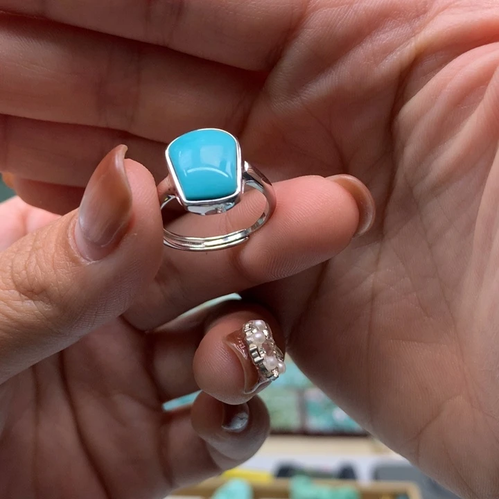 绿松石银S925镶嵌配饰