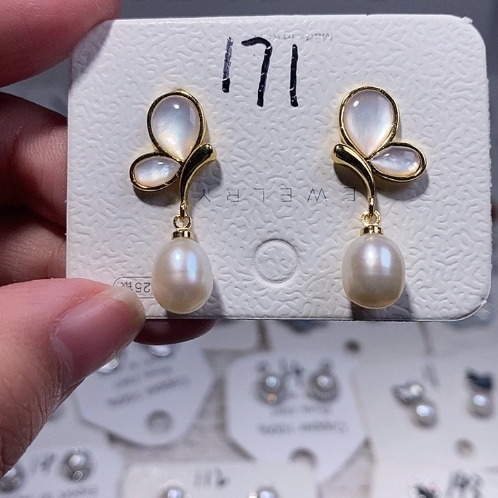 未镶嵌耳饰淡水珍珠