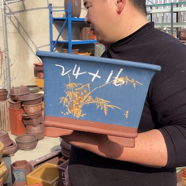 紫砂花盆紫砂等传统