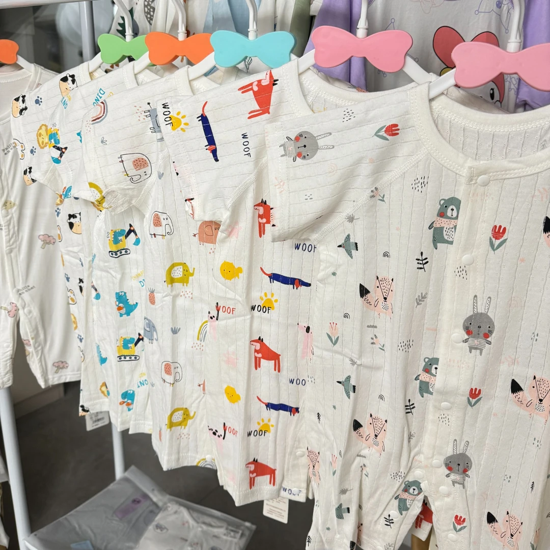 满印卡通(福利)百棉无骨短爬