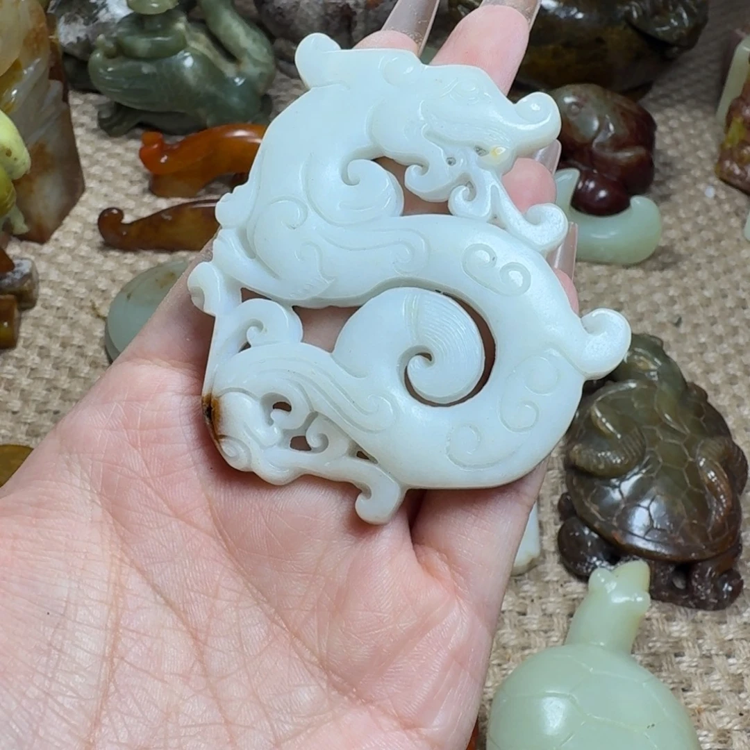 白玉菩提吊坠挂件