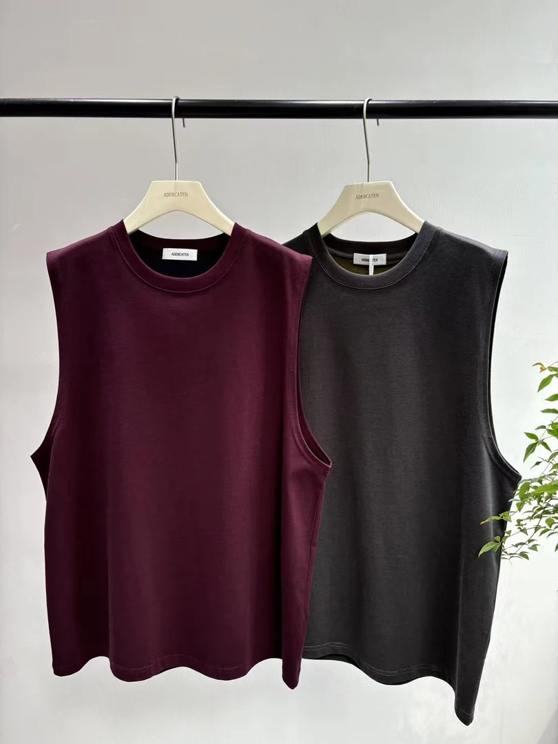 A6029 背心纯色圆领外搭坎肩纯棉打底衫