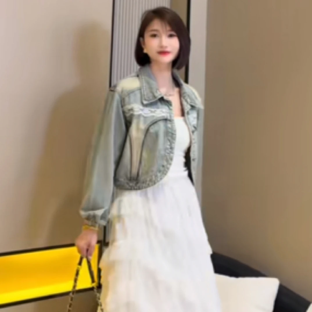 新品上新时尚百搭牛仔外套8952