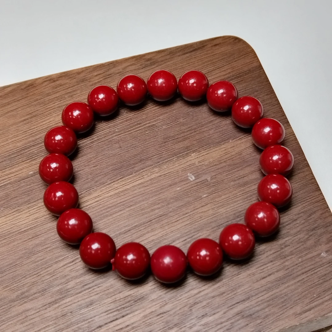 含辰砂工艺品55朱砂辰砂手串