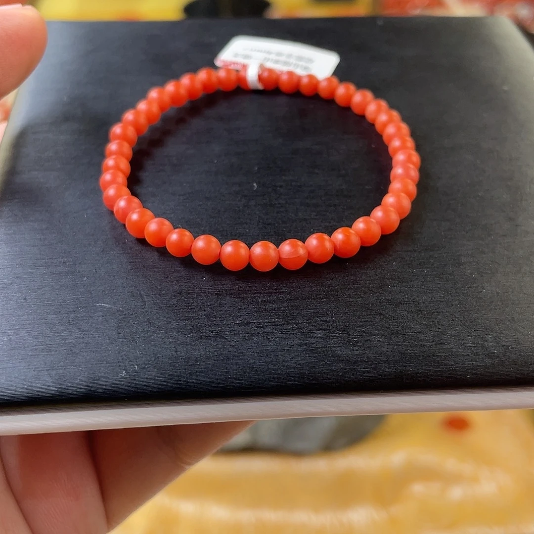 南红玛瑙未镶嵌手链4mm+