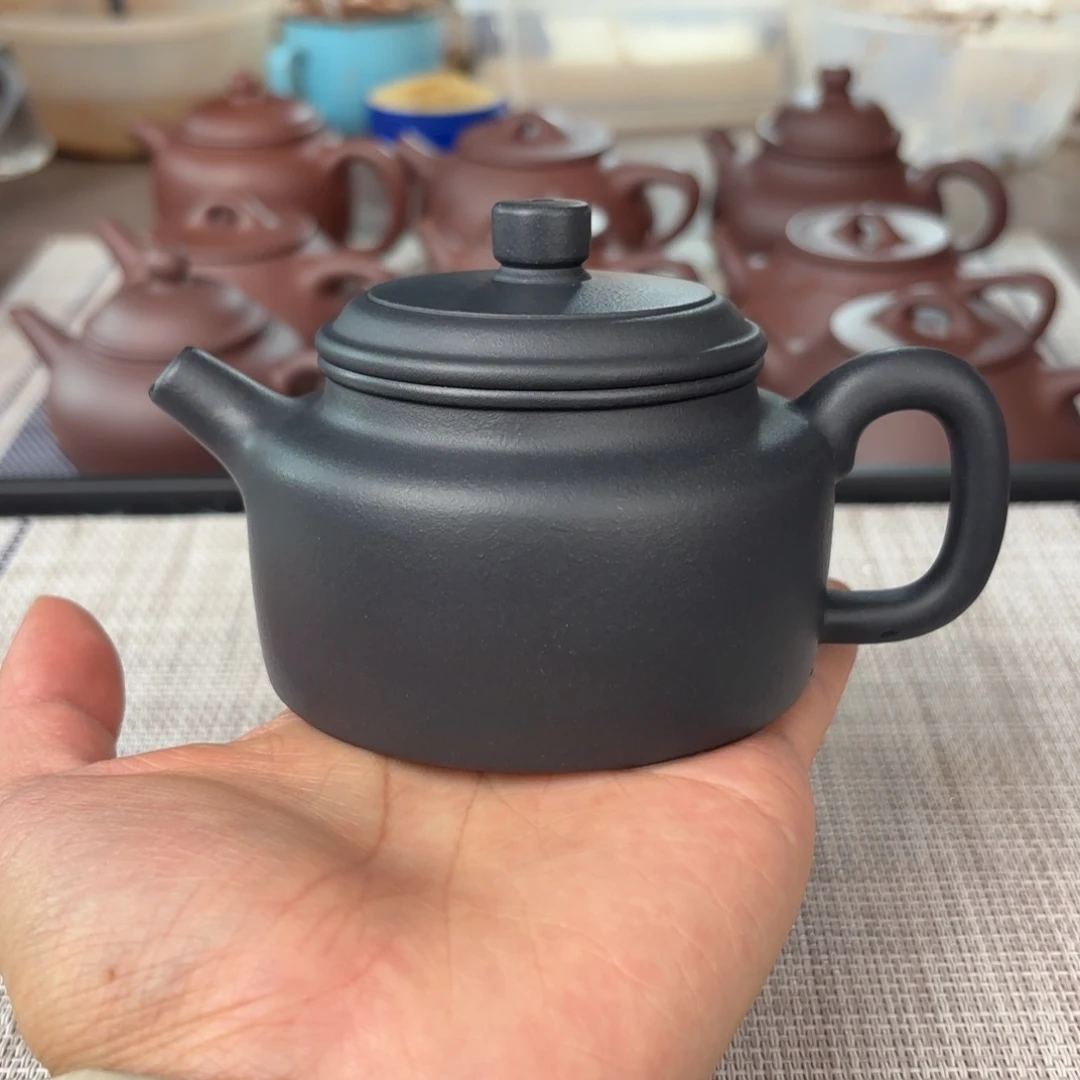茶壶紫砂半手工捂灰德钟壶200cc