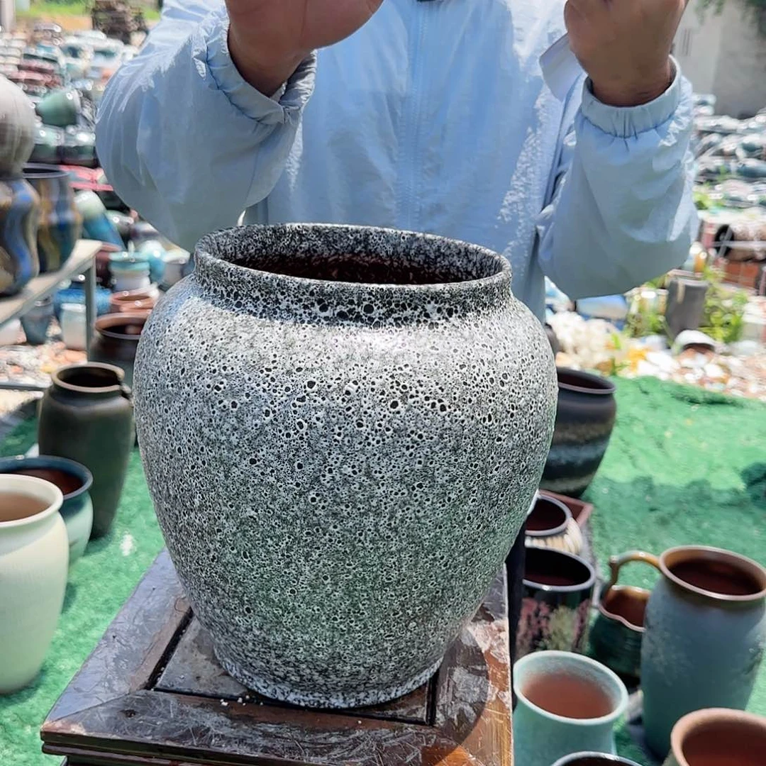 紫砂花盆王嫂花盆0627-542口21高31