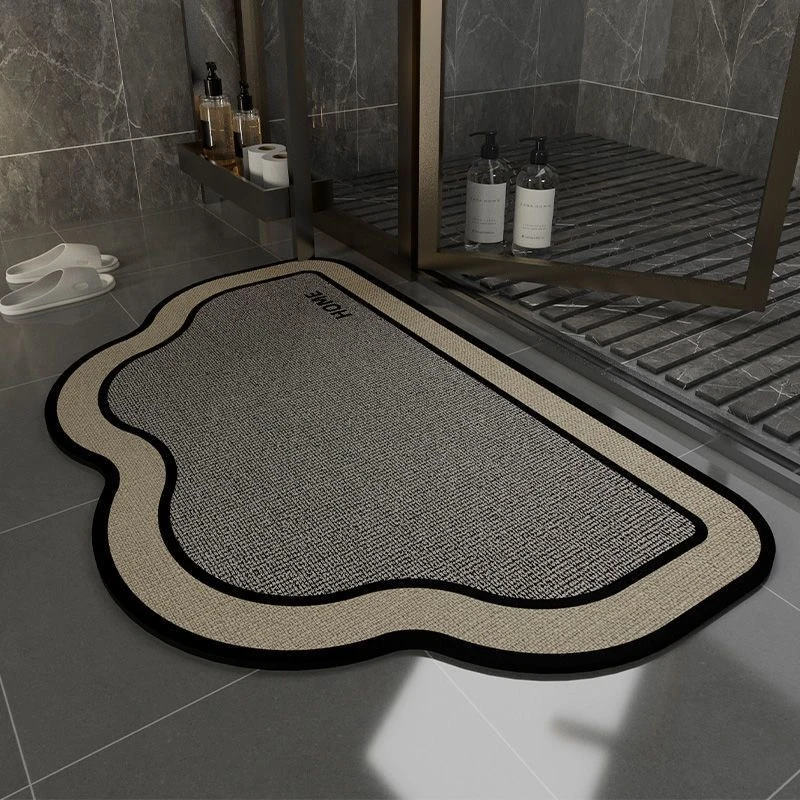 硅藻泥地垫吸水秒干防滑浴室门口地垫家用厕所速干浴室吸水垫