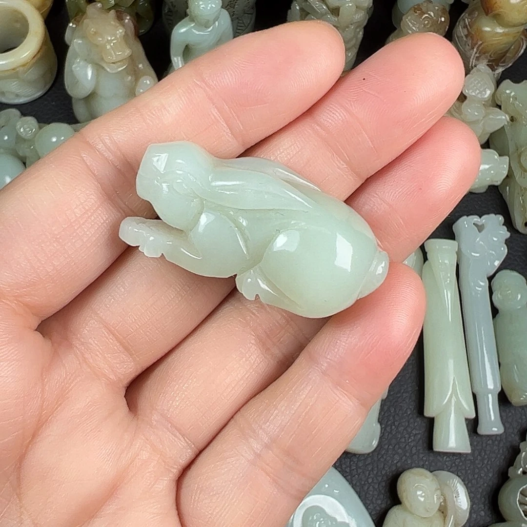 和田玉未镶嵌吊坠(不含链)