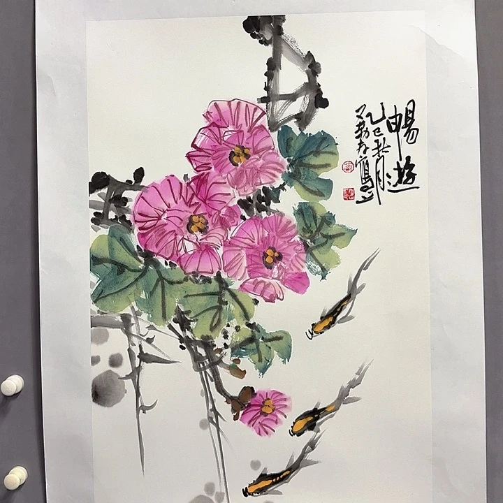 国画亲笔手绘放心去藏