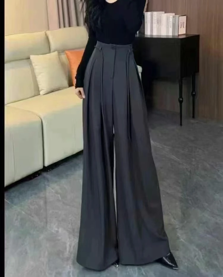 2号【自行备注编码】2025年爆款高腰气质显瘦直筒裙裤阔腿裤