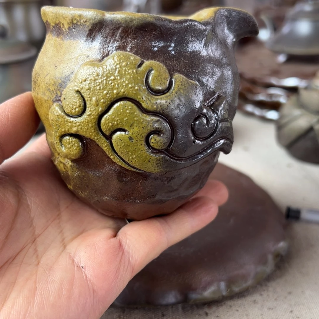 贵台龙窑柴烧茶壶A69