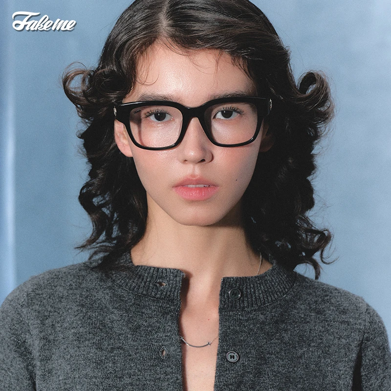Fakeme(达人专属)马思纯同款方框近视眼镜框架光学素颜中性 Mowa